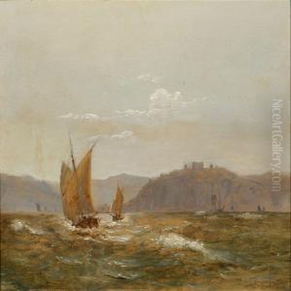 Off The Coast Ofafrica Oil Painting by C. F. Sorensen