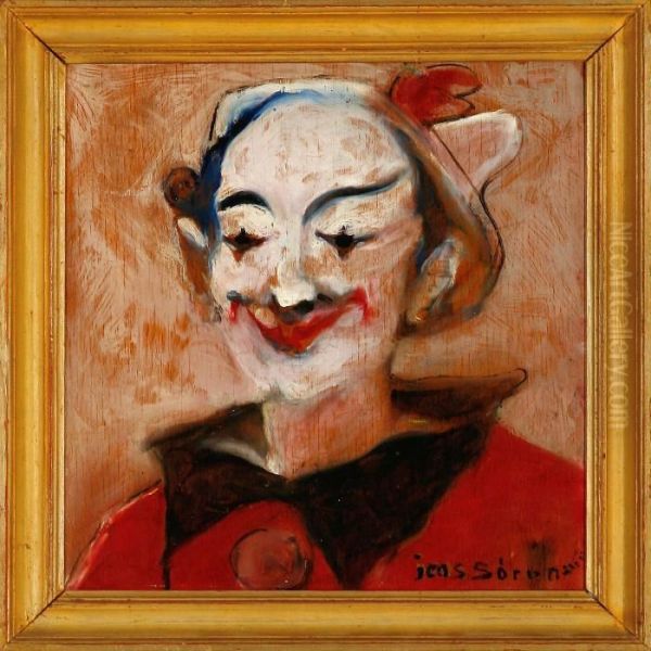 Clown Oil Painting by Jens Sorensen