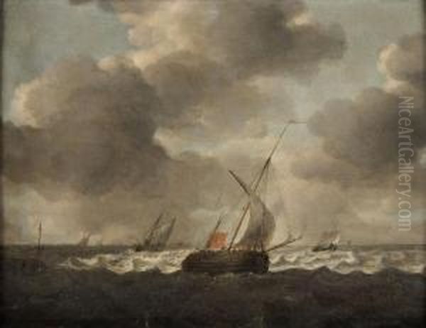 Marinha Oil Painting by Hendrick Maertensz. Sorch (see Sorgh)