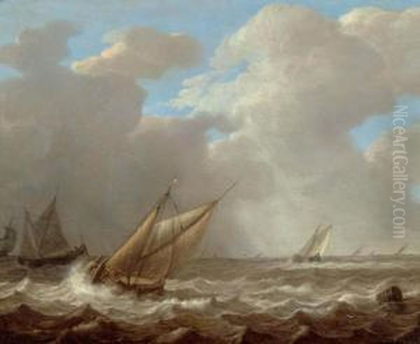 Marine. Oil Painting by Hendrick Maertensz. Sorch (see Sorgh)