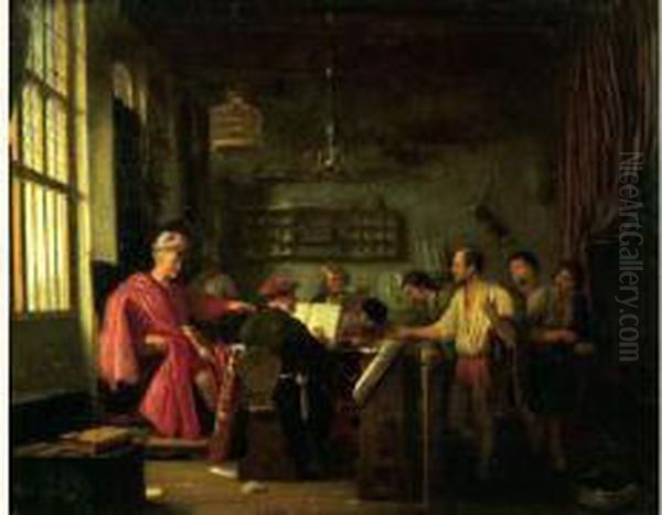 La Parabole Des Vignerons Oil Painting by Hendrick Maertensz. Sorch (see Sorgh)