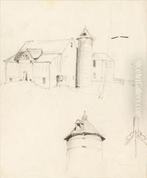 Barn Study by George William Sotter