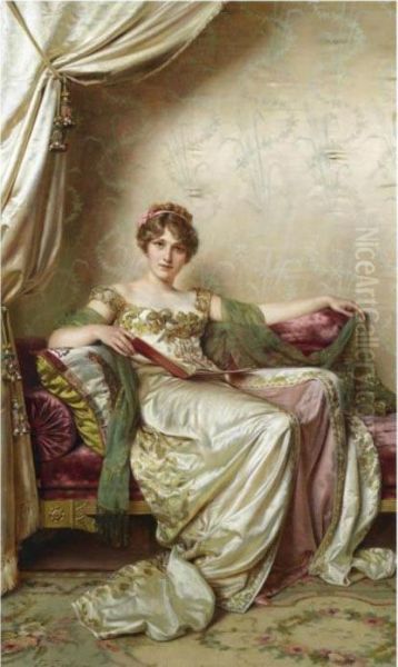 Elegante Oil Painting by Frederic Soulacroix