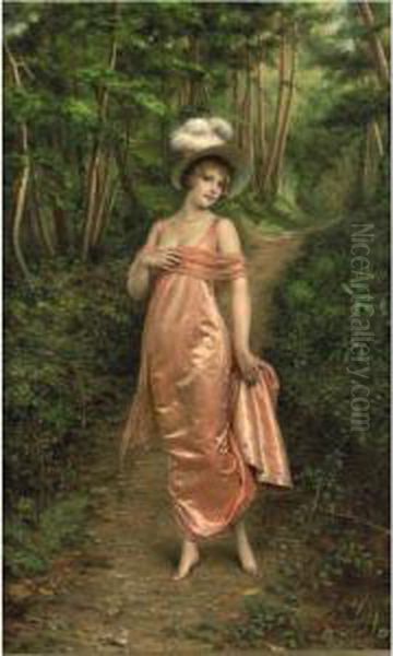 Elegance Of The Epoque Oil Painting by Frederic Soulacroix