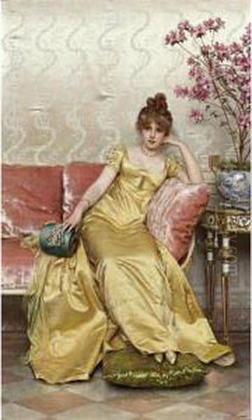 Reverie Oil Painting by Charles Joseph Frederick Soulacroix