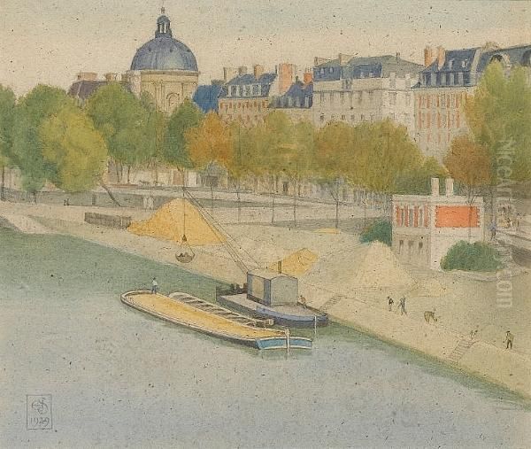 L'institut, Paris Oil Painting by Joseph Edward Southall