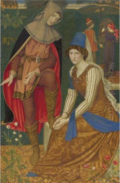 The Nut Brown Maid Oil Painting by Joseph Edward Southall