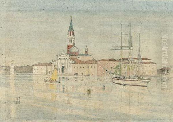 San Giorgio Maggiore, Venice Oil Painting by Joseph Edward Southall