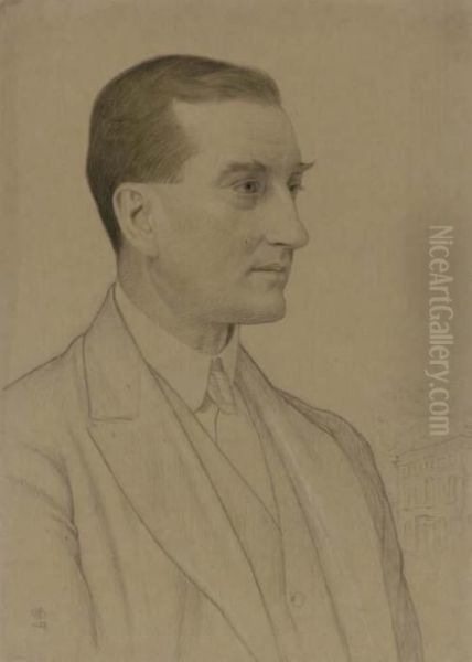 Study Of J. Archibald Kenrick Oil Painting by Joseph Edward Southall