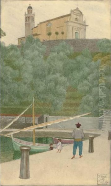 Portofino Oil Painting by Joseph Edward Southall