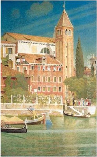 The Tower Of San Vitale Oil Painting by Joseph Edward Southall