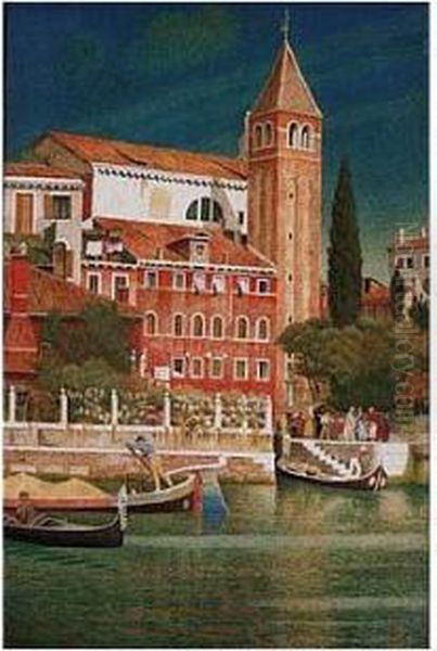 The Tower Of San Vitale Oil Painting by Joseph Edward Southall