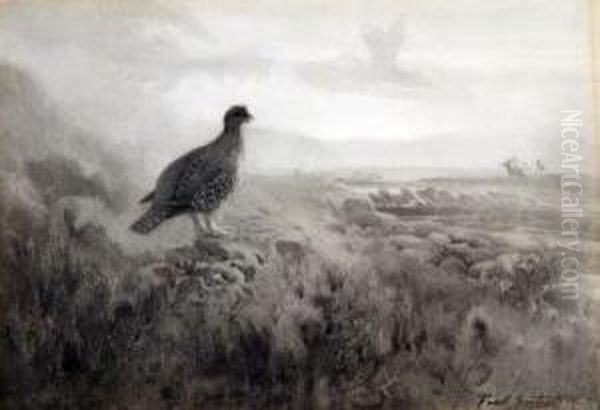 Dawn On The Moor Oil Painting by Frank Southgate