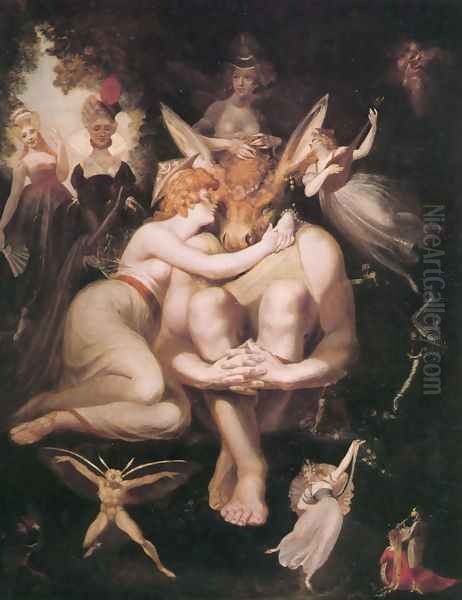 Titania and Oberon Oil Painting by Johann Henry Fuseli