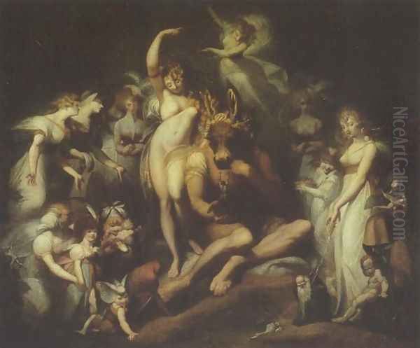 Titania and Bottom Oil Painting by Johann Henry Fuseli