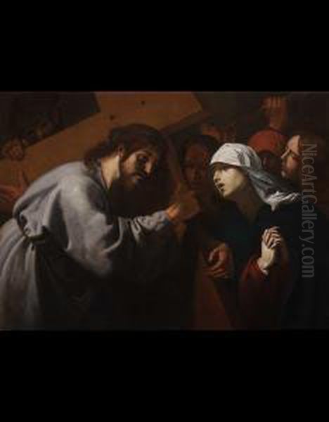 Cristo Portacroce Oil Painting by Lionello Spada