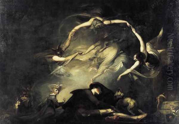 The Shepherd's Dream 1793 Oil Painting by Johann Henry Fuseli