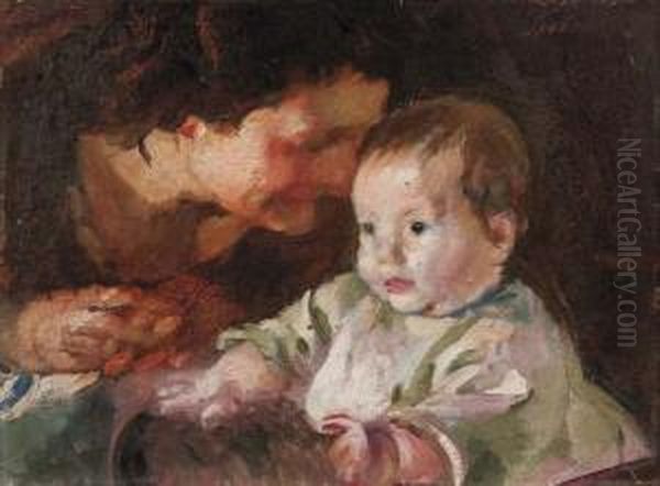 Di Sera - 1912 Circa Oil Painting by Armando Spadini