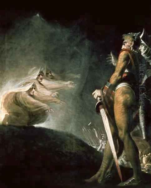 Macbeth and the Witches Oil Painting by Johann Henry Fuseli