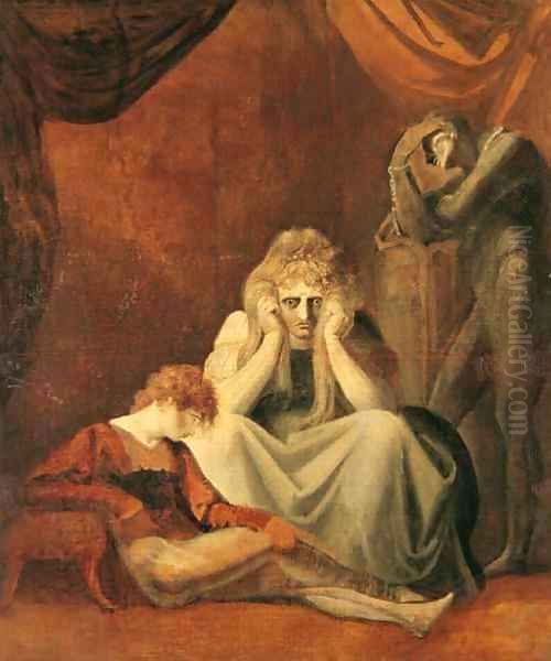 Here I and Sorrow Sit Act II Scene I of King John Oil Painting by Johann Henry Fuseli