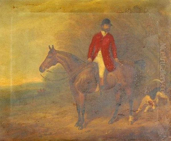 The Meet Of Hambledon At Freeshaw Oil Painting by Charles Bilger Spalding