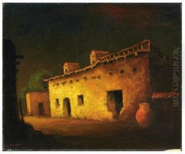 Adobe At Night Oil Painting by Will Speaks