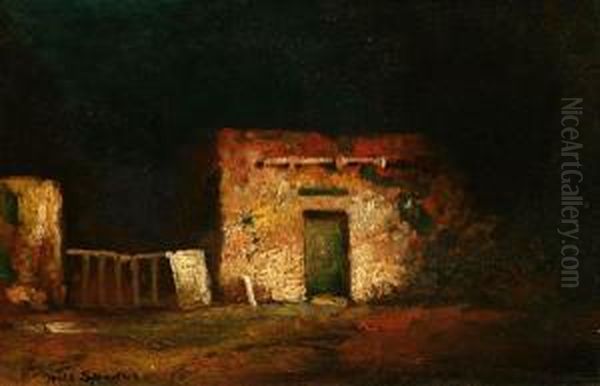 Adobe Nocturne Oil Painting by Will Speaks