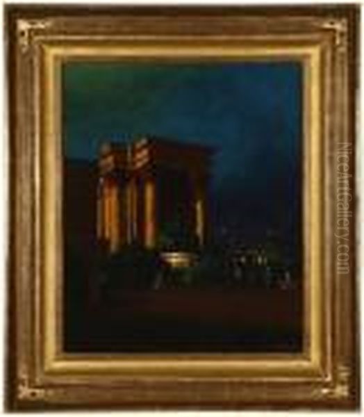 Colonnade, Palace Of Fine Arts Oil Painting by Will Speaks