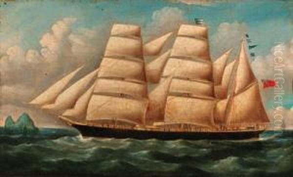 The Clipper Harriet Mcgregor Oil Painting by Richard Barnett Spencer