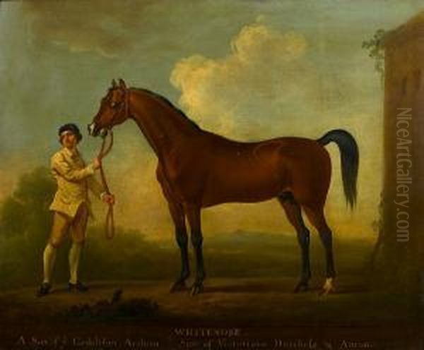 Portrait Of Whitenose With A Groom Oil Painting by James Seymour And Thomas Spencer