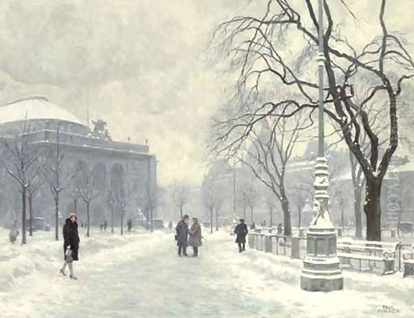 Kongens Nytorv Oil Painting by Paul-Gustave Fischer