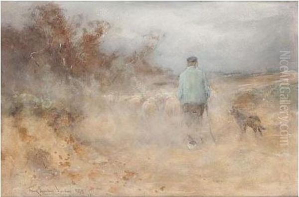 The Dust Road Oil Painting by Frank Spenlove Spenlove