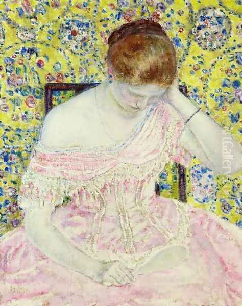 The Old Fashioned Gown Oil Painting by Frederick Carl Frieseke