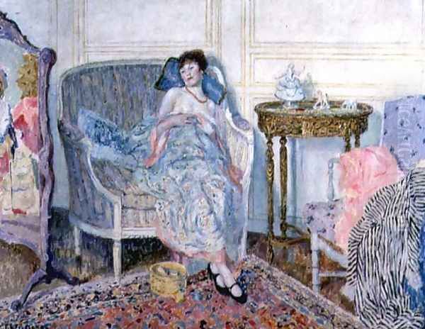 In the Boudoir, c.1914 Oil Painting by Frederick Carl Frieseke