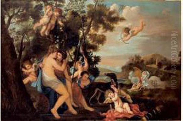 Jupiter Et Callisto Oil Painting by Carel Philip Spierincks