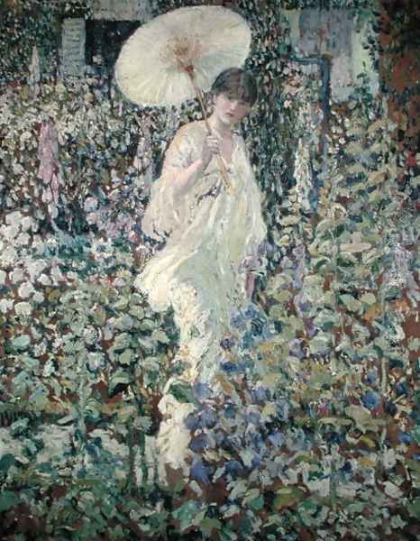 Sun and Wind Oil Painting by Frederick Carl Frieseke