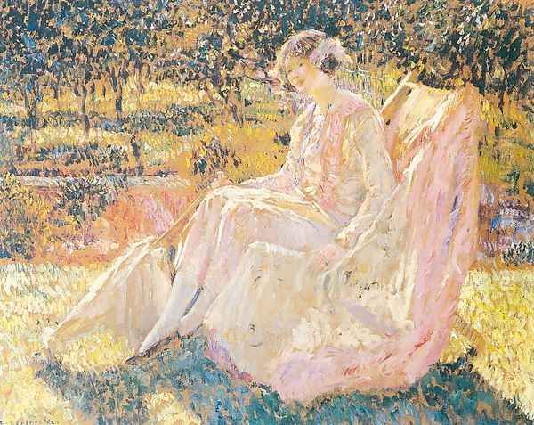 Sunbath, c.1913 Oil Painting by Frederick Carl Frieseke