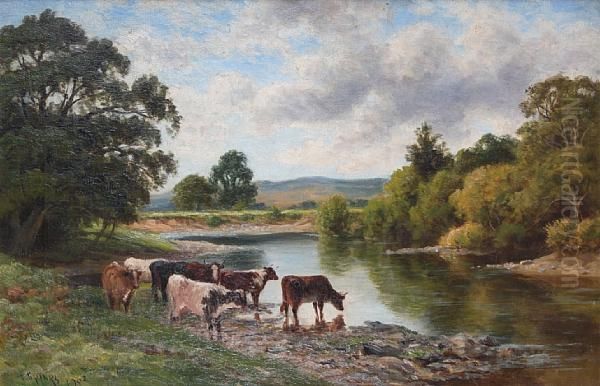 On The Conway Oil Painting by Thomas Spinks