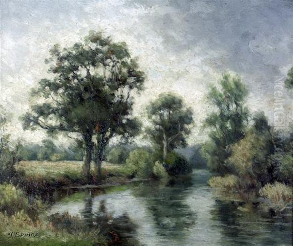 The River Llugwy, Wales Oil Painting by Thomas Spinks