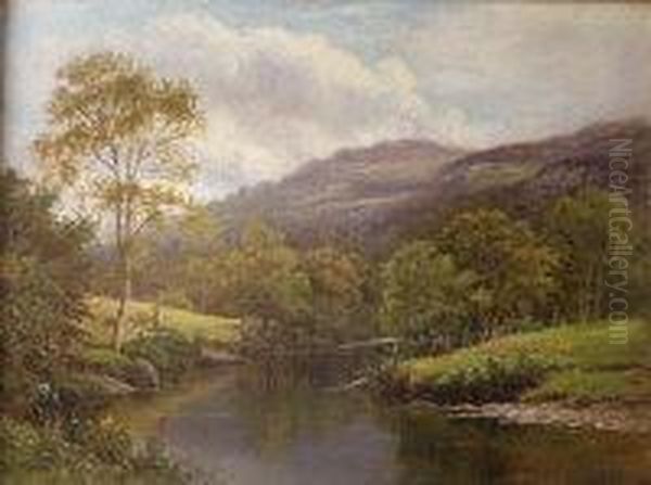 On The Derwent Oil Painting by Thomas Spinks