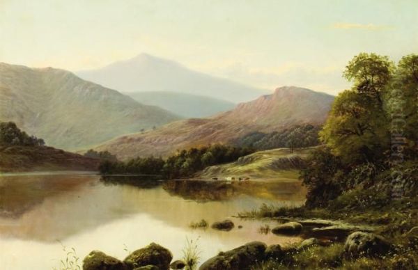 A View On Lake Ullswater Oil Painting by Thomas Spinks