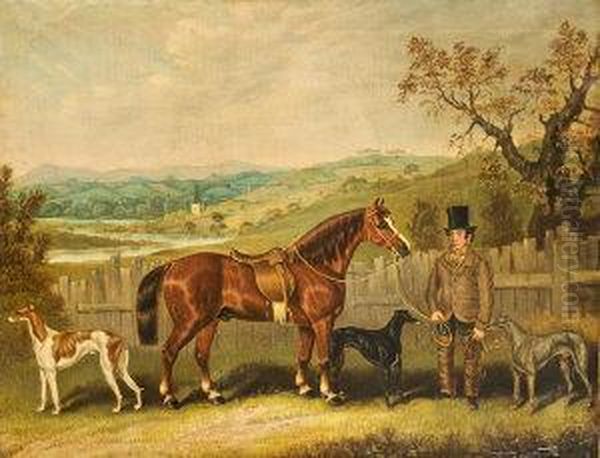 Group With Man And Horse Oil Painting by Samuel Spode