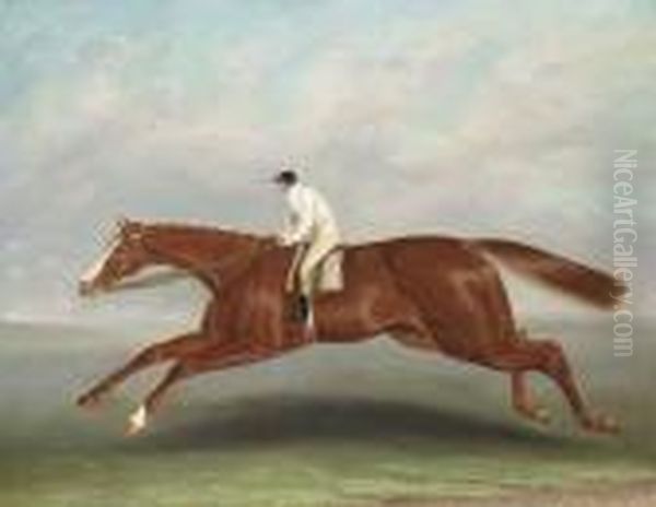 Lord Wilton's Gladiator, With Bill Scott Up Oil Painting by Samuel Spode