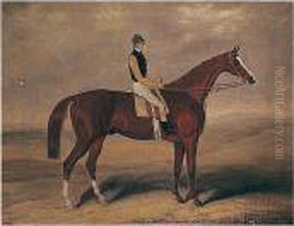 Bryan-o-linn, A Chestnut Racehorse With Jockey Up Oil Painting by Samuel Spode