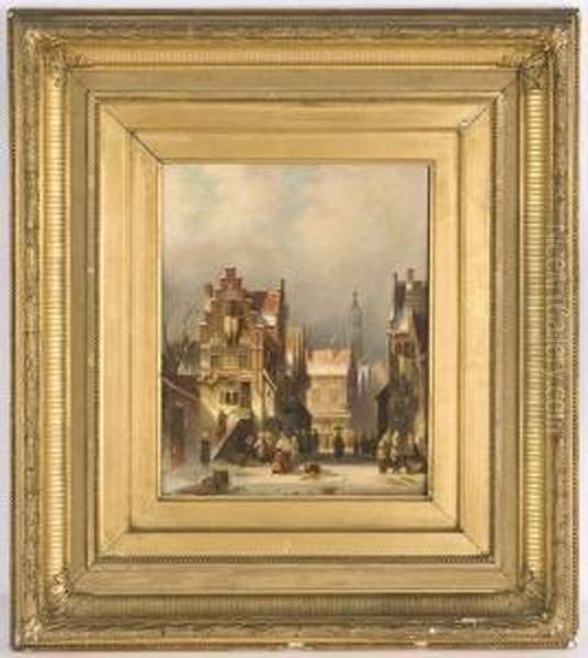 Amsterdam Oil Painting by Johannes Franciscus Spohler