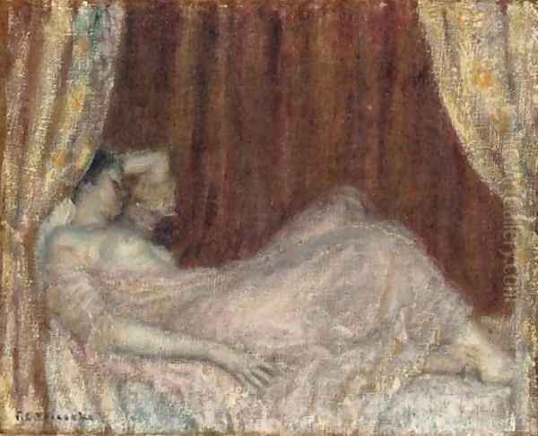 In the Boudoir Oil Painting by Frederick Carl Frieseke