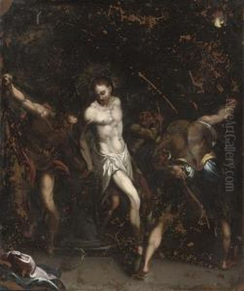 The Flagellation Oil Painting by Bartholomaeus Spranger