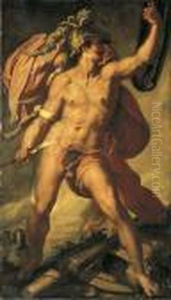 Mars Oil Painting by Bartholomaeus Spranger