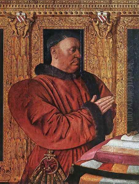 Portrait of Guillaume Jouvenel des Ursins c. 1455 Oil Painting by Jean Fouquet