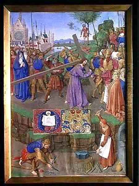 Carrying the Cross Oil Painting by Jean Fouquet